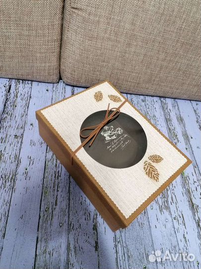 Коробка подарочная, витраж. 1-3 шт