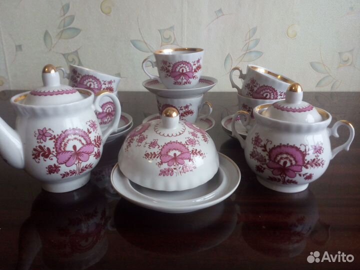 Чайный сервиз Вербилки СССР и набор для варенья