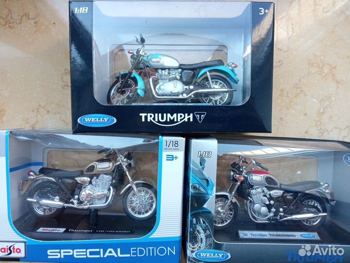 Модели мотоциклов Triumph 1:18