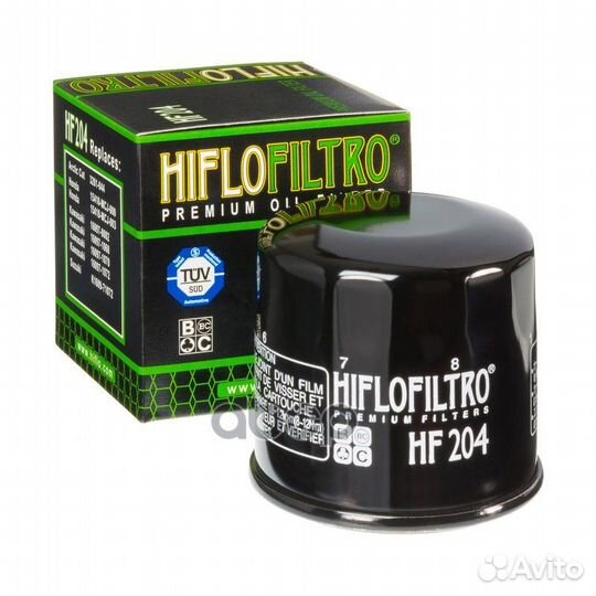 Фильтр масляный двигателя HF204 Hiflo filtro