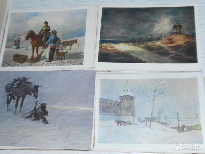 Открытки-почтовые карточки 1948-1963 много