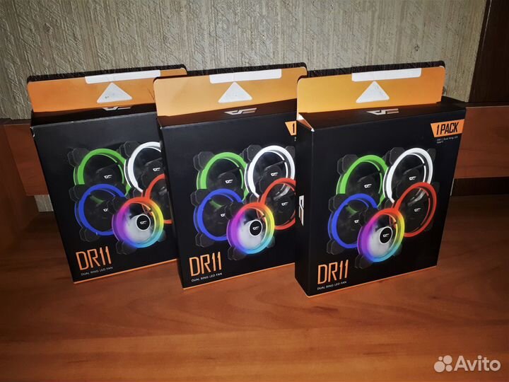 Новые Корпусные Вентиляторы Комплект 3X Dark Flash