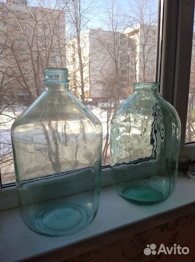 Бутыль и банка СССР стекло 10ти литровые