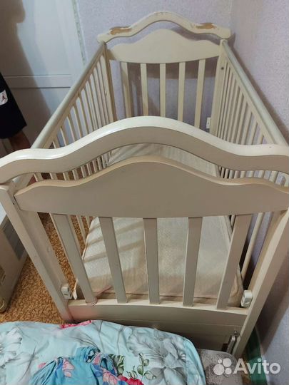 Детская кровать с матрасом бу