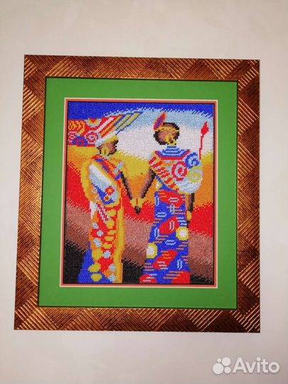 Картина вышитая чешским бисером
