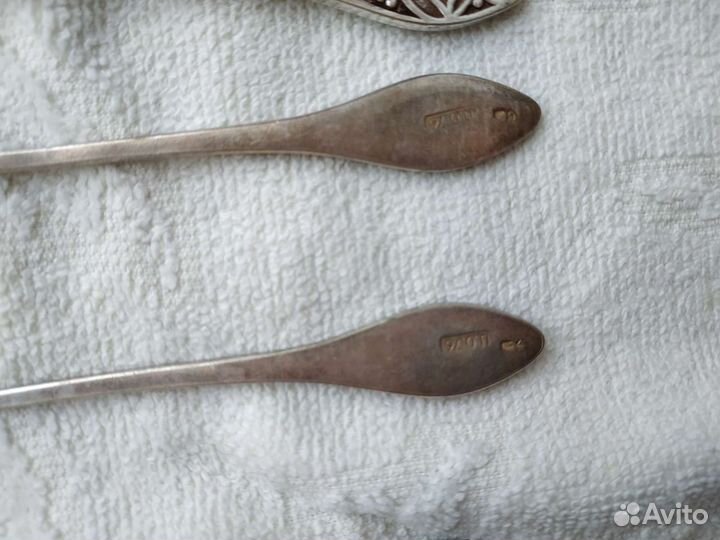 Набор мельхиоровых чайных ложек