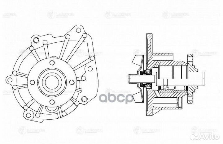 Насос водяной для а/м Toyota Land Cruiser Prado