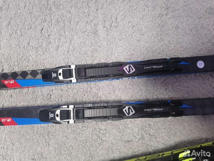 Коньковые профессиональные лыжи salomon slab