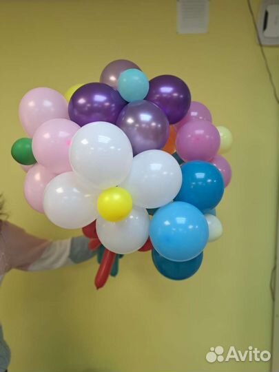 Букет ромашек из шаров