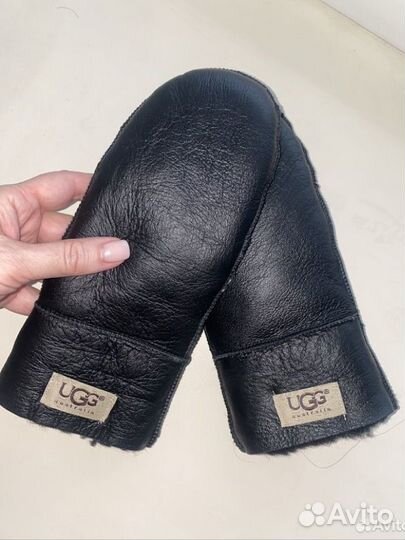 Варежки натур цигейка ugg