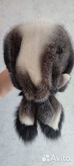 Шапка зимняя норковая женская