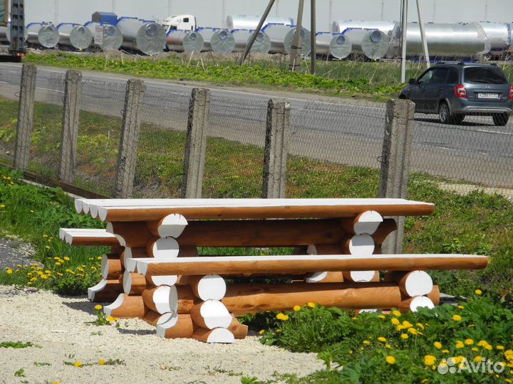 Сруб Дачной мебели из оцилиндрованного бревна