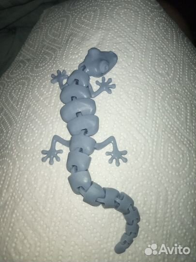 Подвижный геккон 3д печать