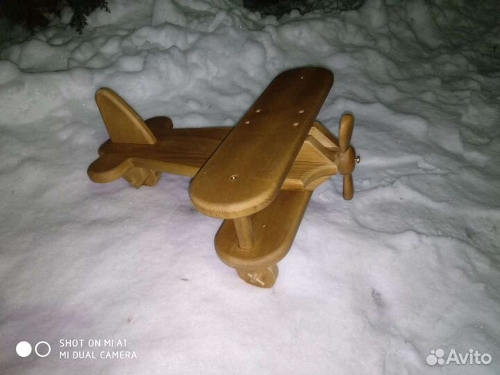 Фото реквизиты самолёт деревянный малый