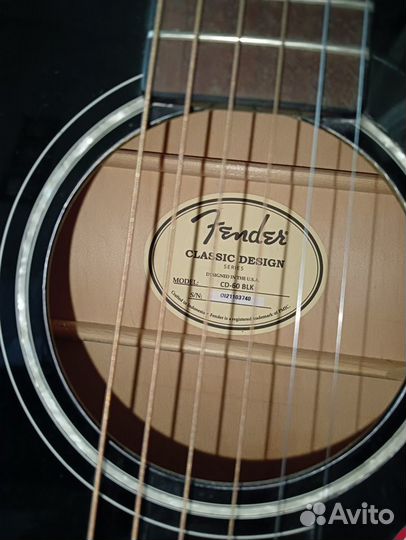 Акустическая гитара Fender cd-60