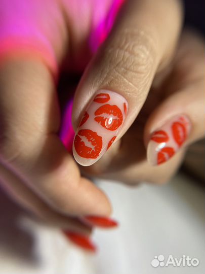 Маникюр наращивание