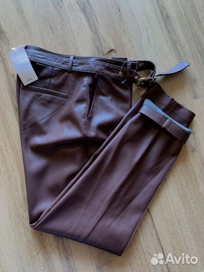 Брюки из экокожи Mango, eur 38, бирки, оригинал