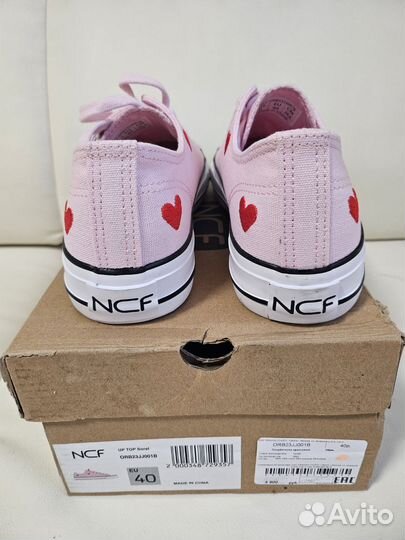 NCF Низкие кеды Uptop Hearts low 40 размер