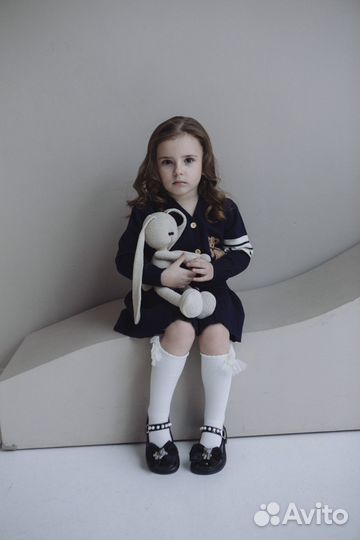 Синий костюм для девочки