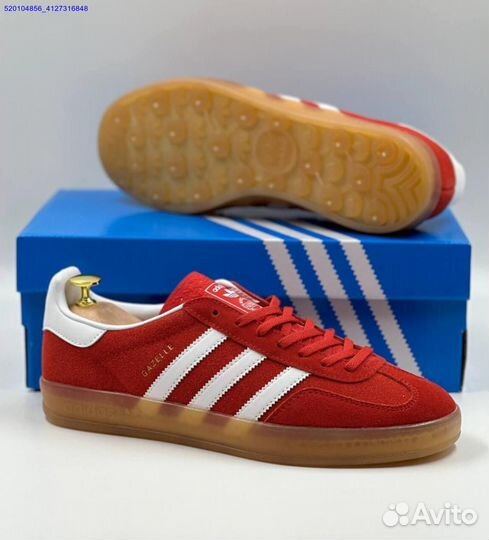 Кроссовки Adidas Gazelle Red (Арт.86170)