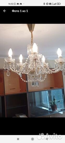 Люстра хрустальная чехия