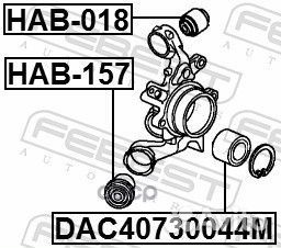 Подшипник ступицы задний 40х73х44 honda stream