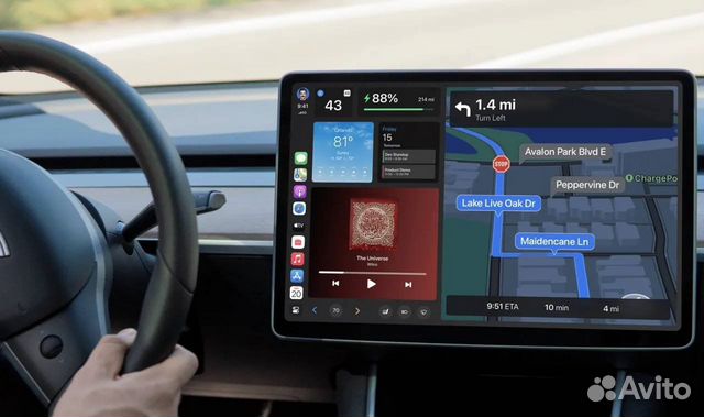 Carplay и Android Auto модуль для Tesla