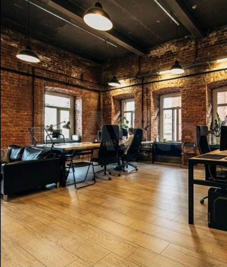 Офисный блок, 383,8 м2, стиль лофт, планировка ope
