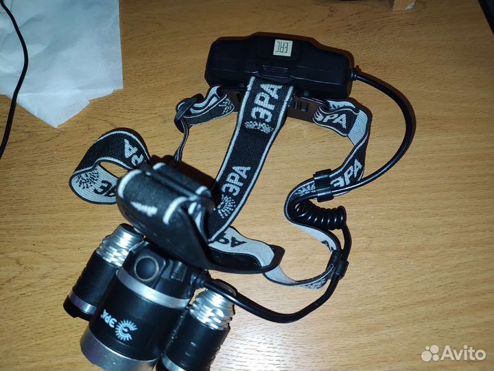 Налобный фонарь аккумуляторный эра