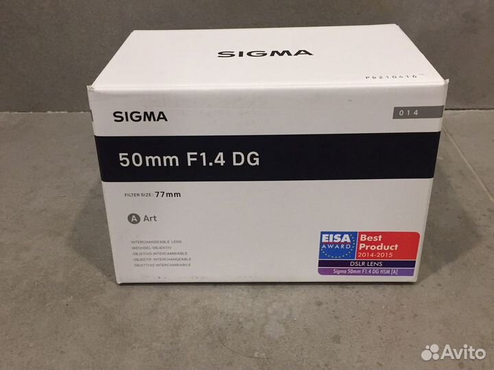 Sigma AF 50mm f/1.4 DG HSM ART Новые-Гарантия
