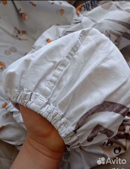 Простынь на резинке 120 60