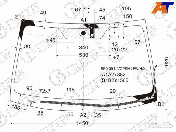 Стекло лобовое subaru legacy