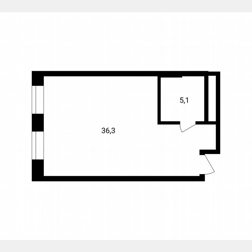 1-к. апартаменты, 41,4 м², 4/14 эт.