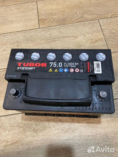 Аккумулятор бу 75Ач Tubor