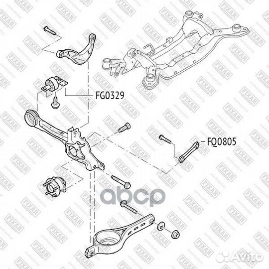 Сайлентблок заднего рычага ford Mondeo 07- FG03