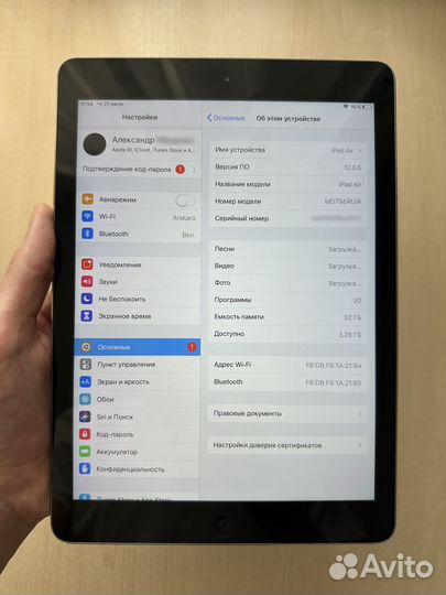 iPad Air 1 2013 32gb Отл состояние