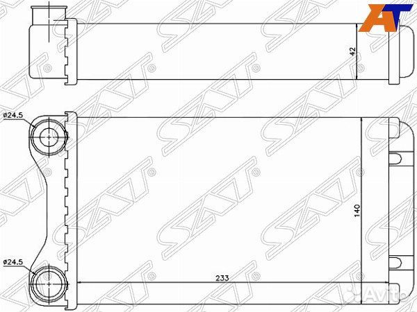 Радиатор отопителя салона audi A4, audi A4 00-06/S