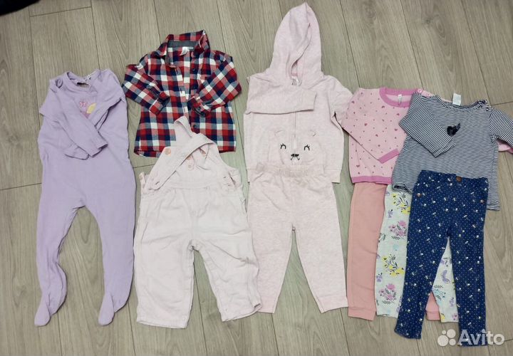Вещи для девочки пакетом 86 см