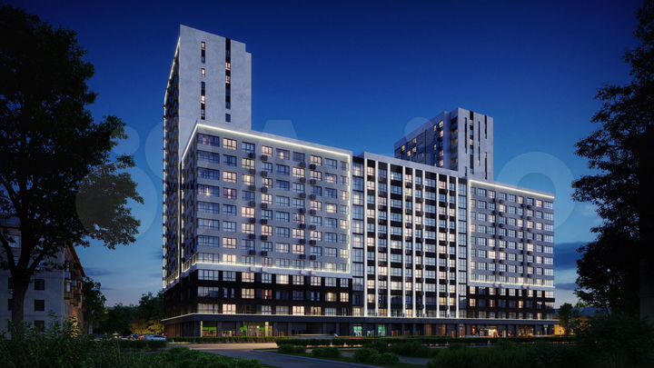 2-к. квартира, 68,5 м², 12/22 эт.