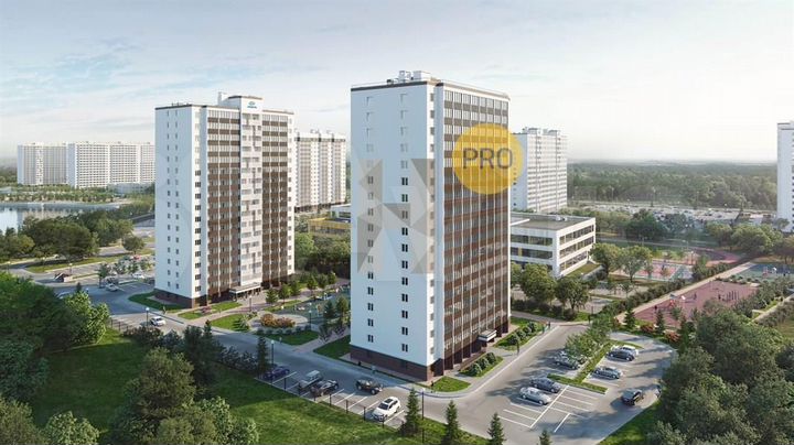 2-к. квартира, 44,8 м², 3/17 эт.