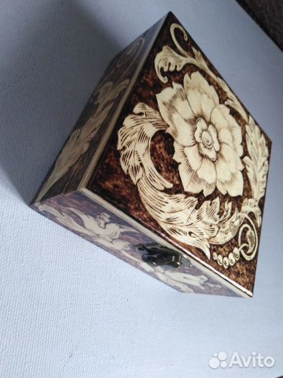 Шкатулка для украшений, фанера, новая