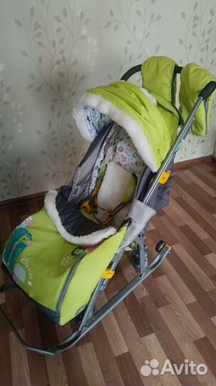 Детские санки коляска бу