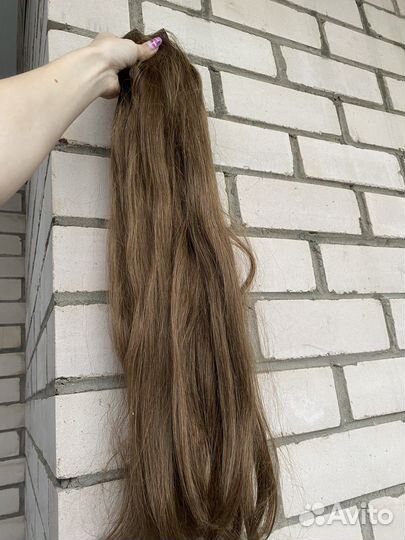 Натуральные волосы на заколках 65 см