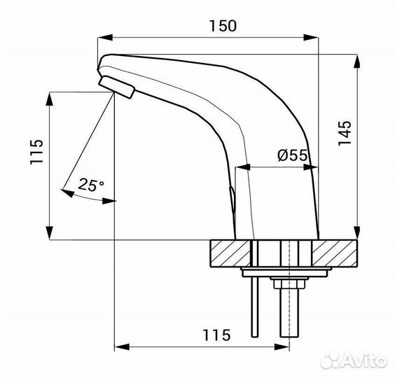 Бесконтактный смеситель Sanela SLU 30 (03300)