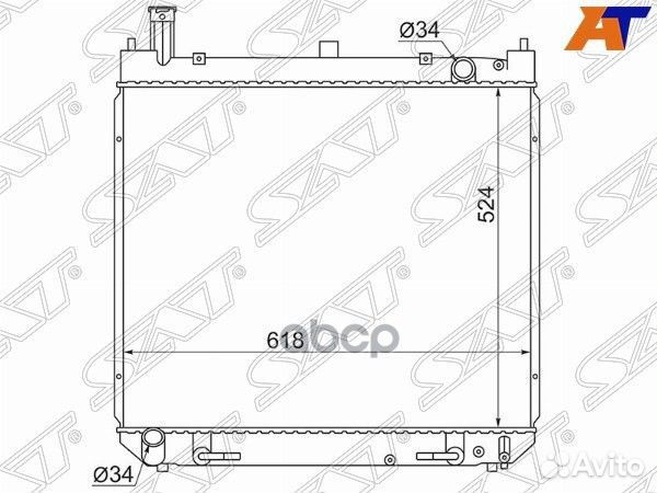 Радиатор Toyota Grand Hiace 99-02 / Granvia 95-02