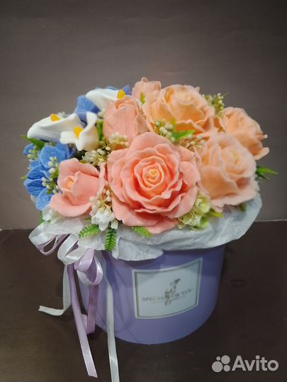 Букет цветов из мыла