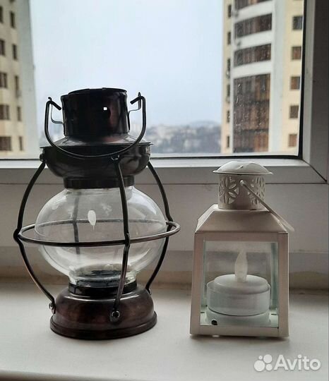 Лампа фонарик интерьер подсвечник