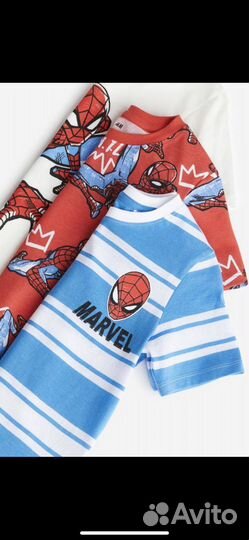 Комплект футболок H&M Marvel 110-116