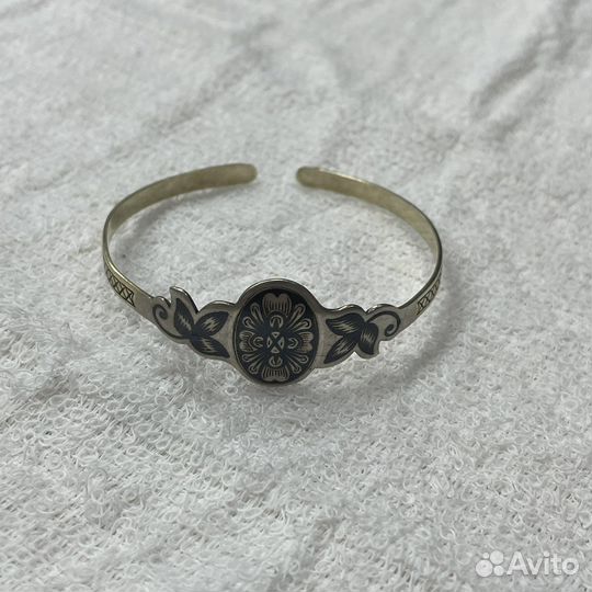 Серебряный браслет кубачи 925 проба СССР (сзр)