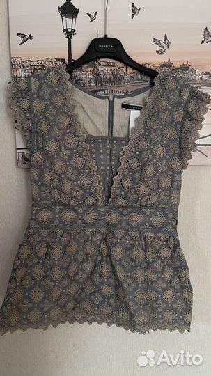 Блузка хлопок шитье